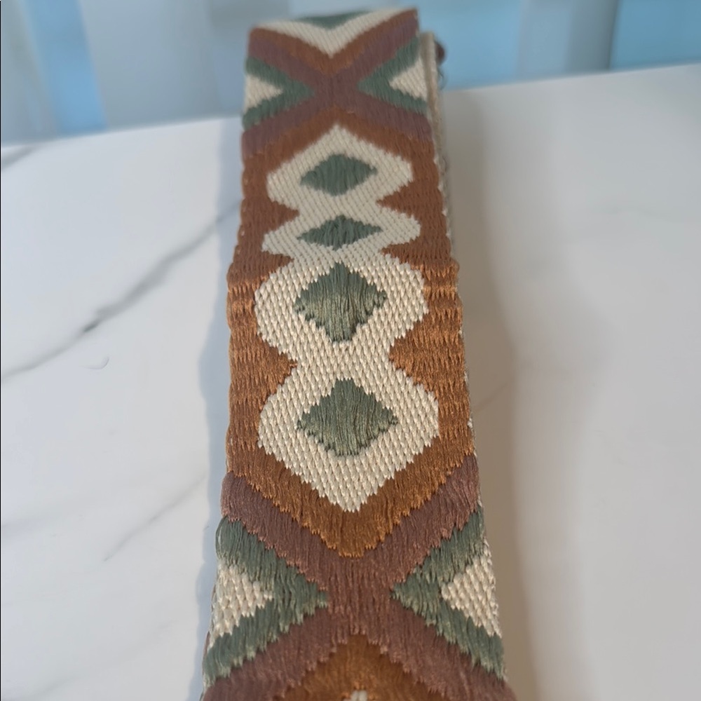 Geometric Patterned Adjustable Guitar Bag Strap - image 2